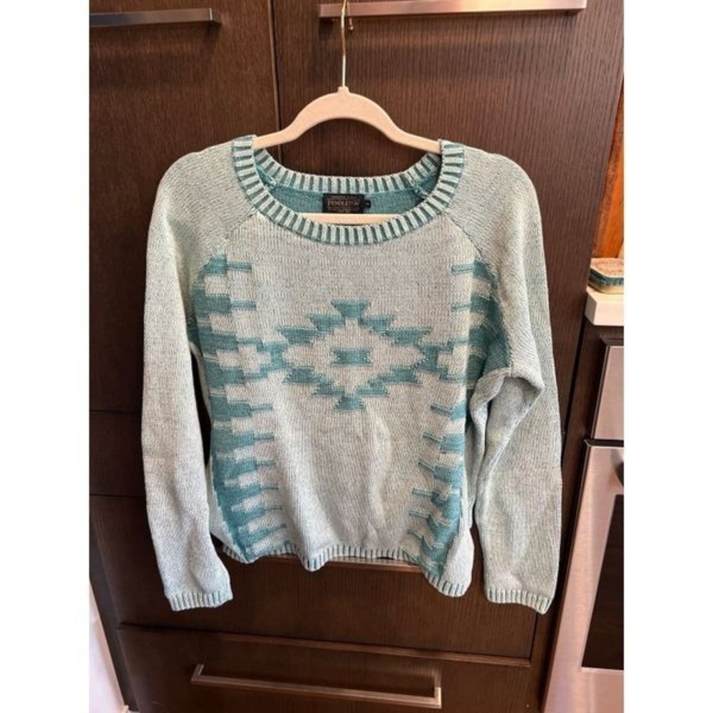 Pendleton Woman's Sweater Blue Medium - image 2